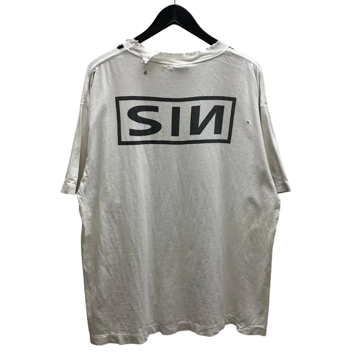 SS TEE SAINT YOURSELF WHITE プリントTシャツ - Image 3