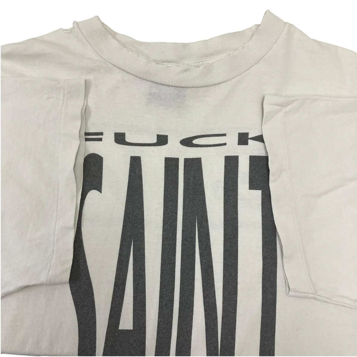 SS TEE SAINT YOURSELF WHITE プリントTシャツ - Image 4