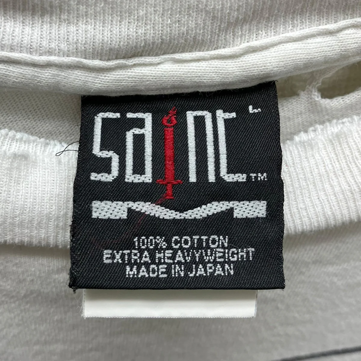 SS TEE SAINT YOURSELF WHITE プリントTシャツ - Image 5