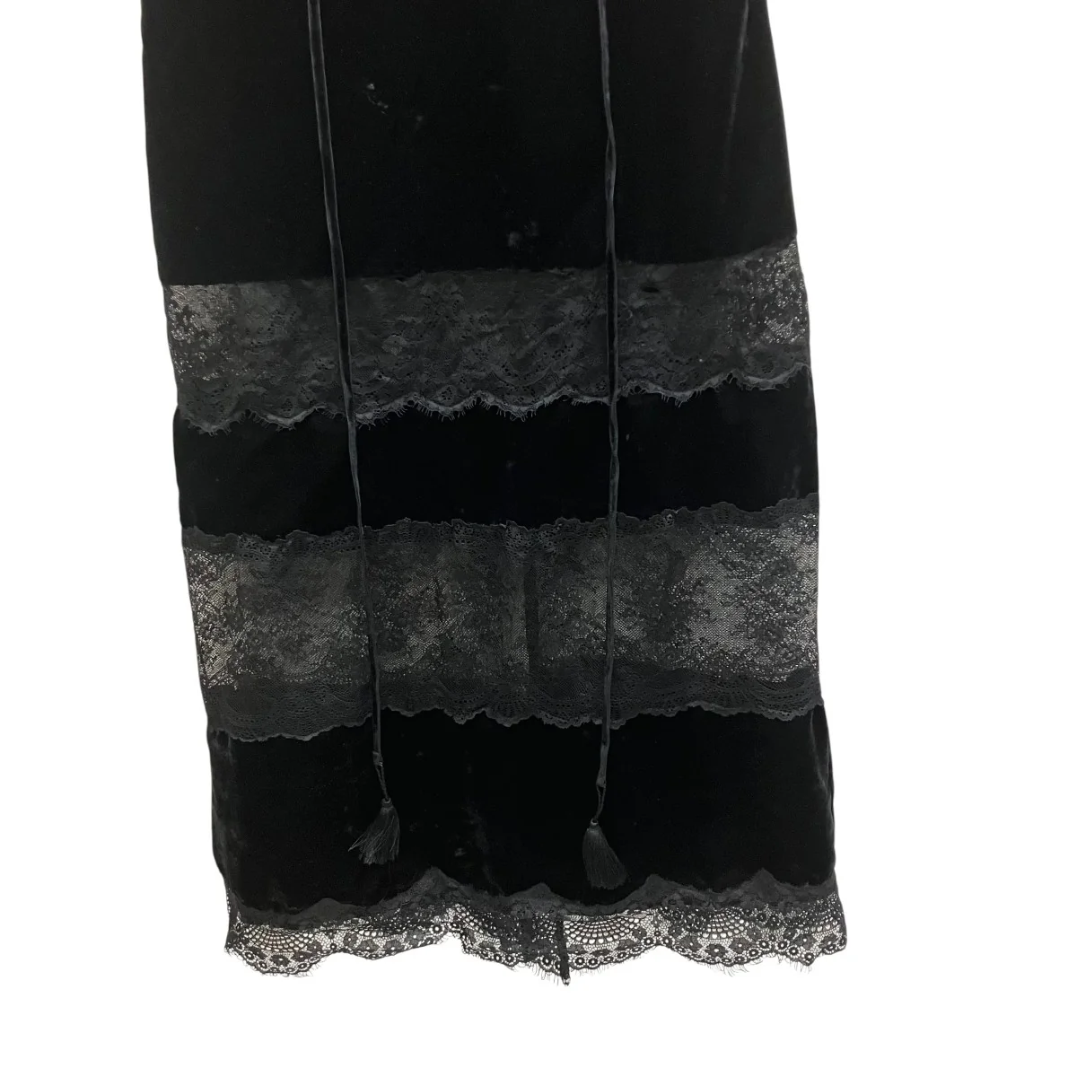 STUDIOUS別注black lace velour camisole dress ノースリーブワンピース - Image 3