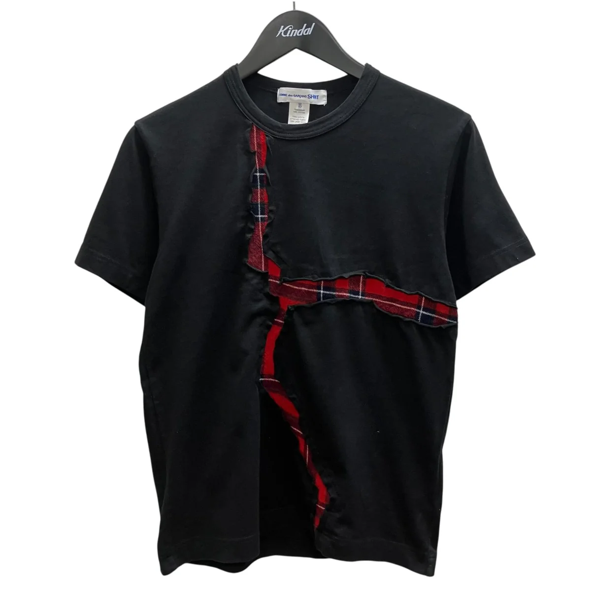 チェック切替Tシャツ