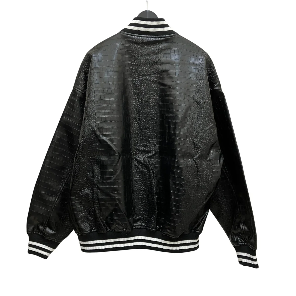 【PYTHON ECO LEATHER VARSITY JACKET】フェイクレザージャケットFAM-42306 - Image 2