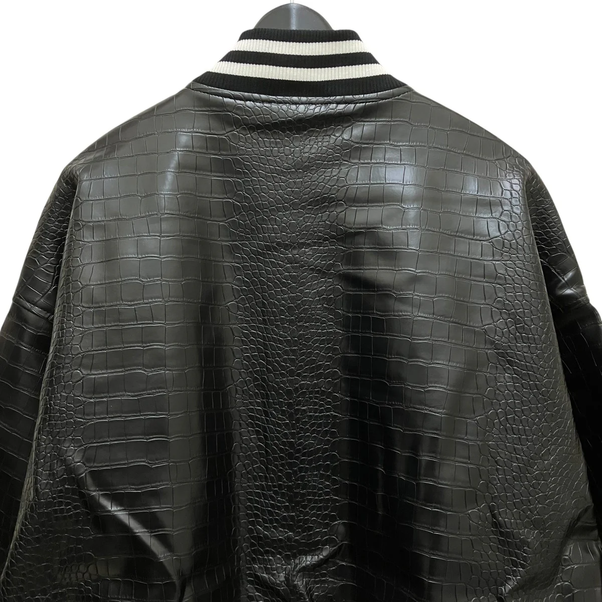【PYTHON ECO LEATHER VARSITY JACKET】フェイクレザージャケットFAM-42306 - Image 4