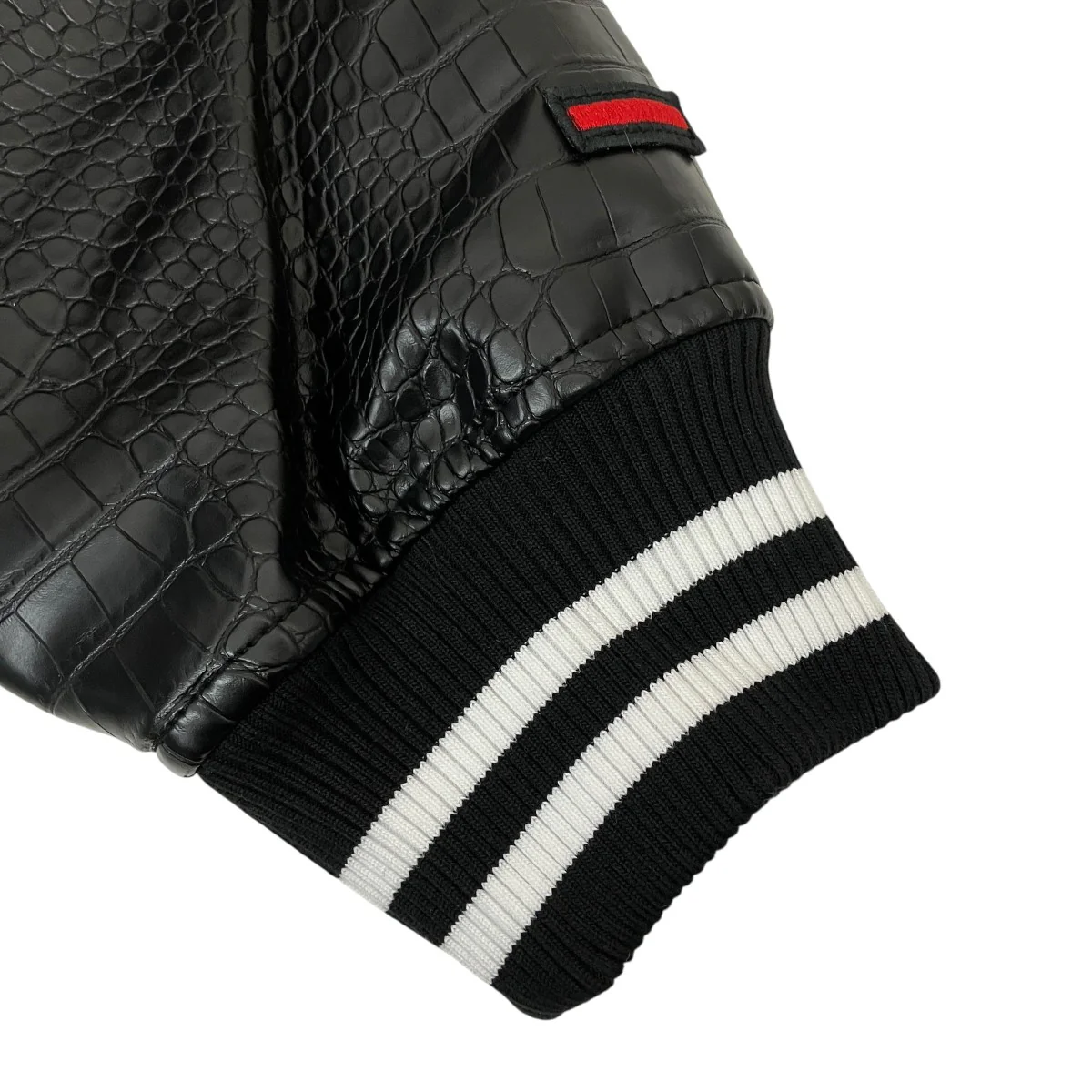 【PYTHON ECO LEATHER VARSITY JACKET】フェイクレザージャケットFAM-42306 - Image 6