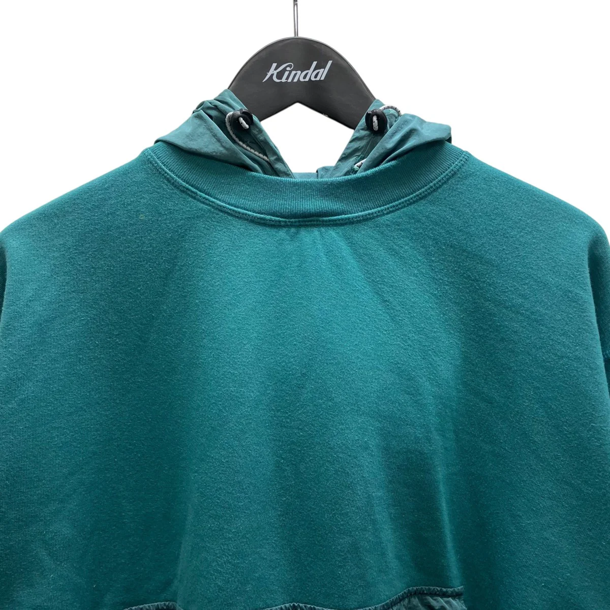 Nylon Hybrid Hooded Sweatshirt 切替プルオーバーパーカー - Image 2