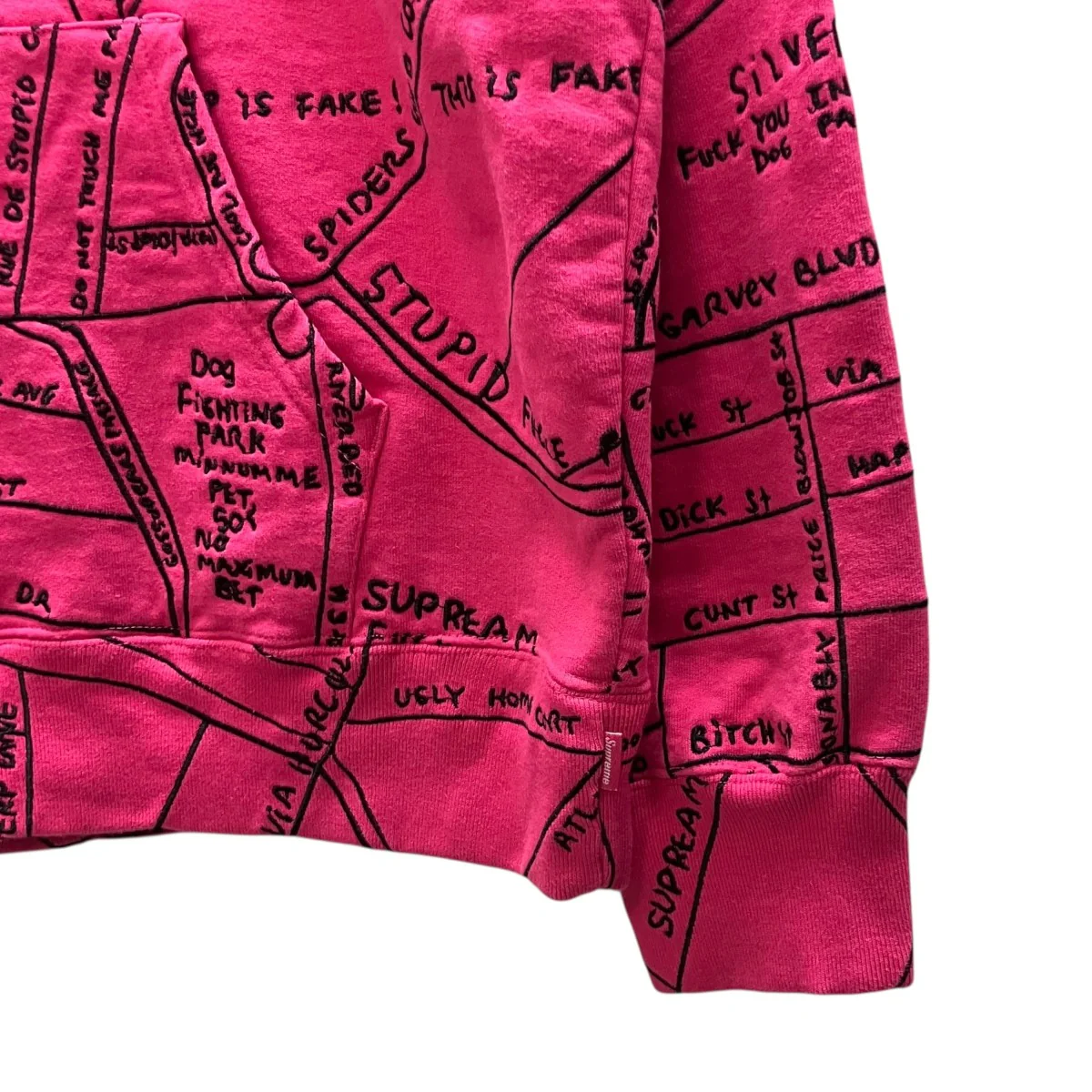 【Gonz Embroidered Map Hooded Sweatshirt】デザインパーカー - Image 5