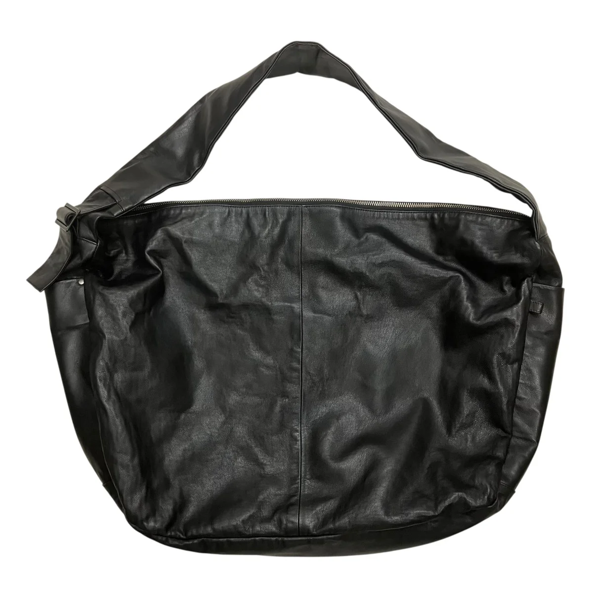 SHIRRING HANDLE LEATHER SHOULDER BAG レザーショルダーバッグ - Image 2