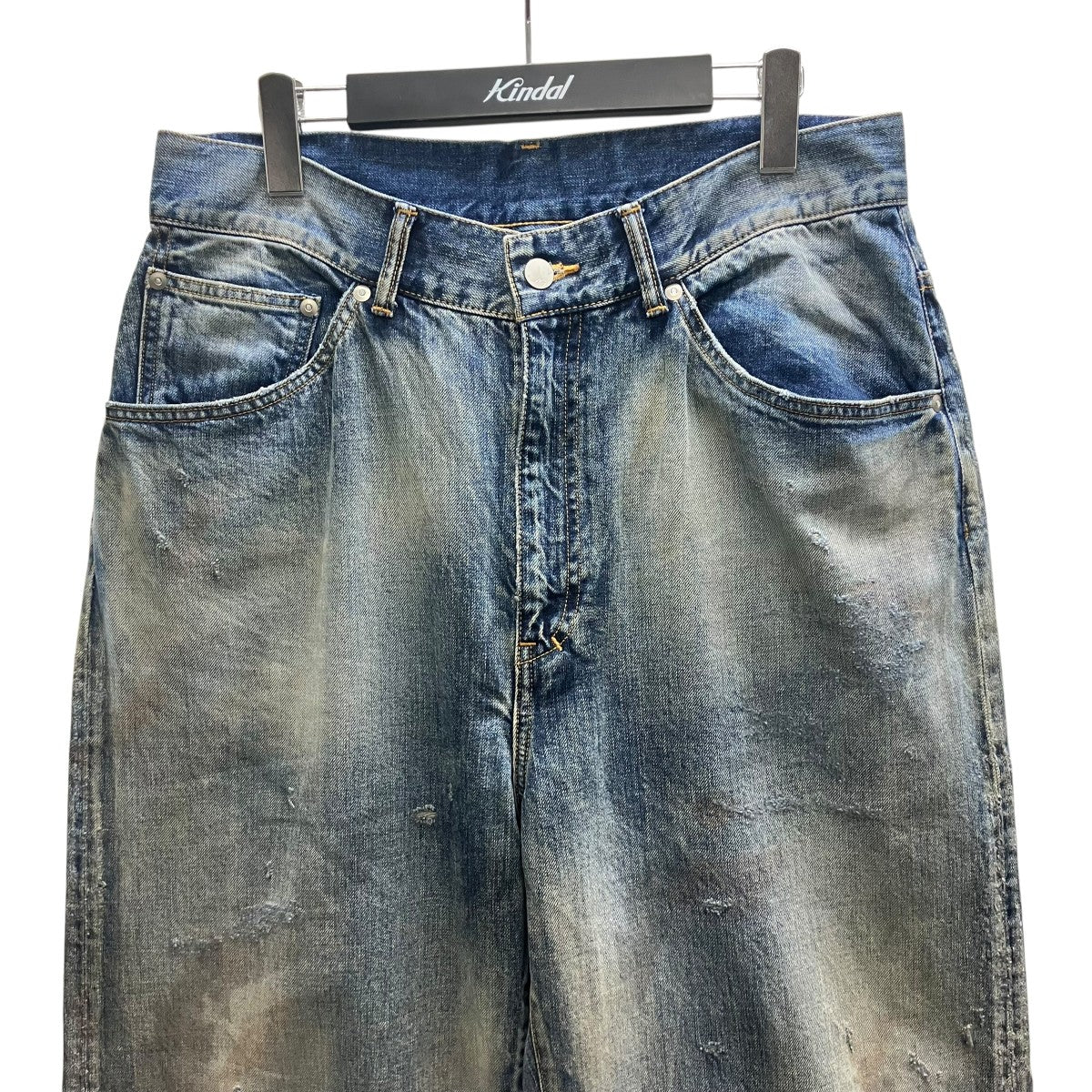 TAPERED 5P DENIM PANTS ユーズド加工 5ポケット デニムパンツ - Image 3