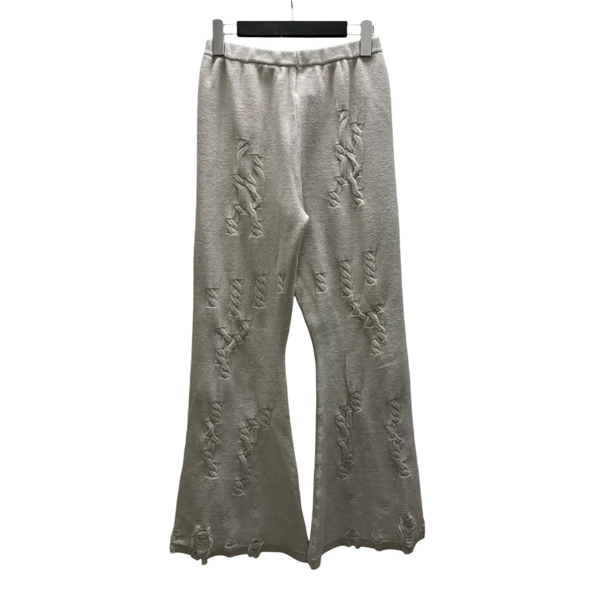 UND RANDOM CABLE PANTS ニットパンツ - Image 3