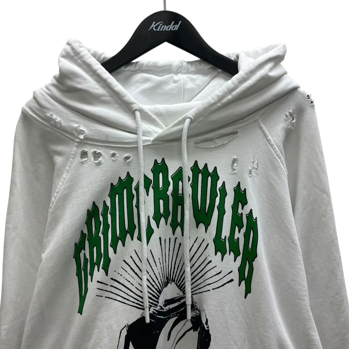 GRIM CRAWLER DESTROYED HOODIE プルオーバーパーカー - Image 3