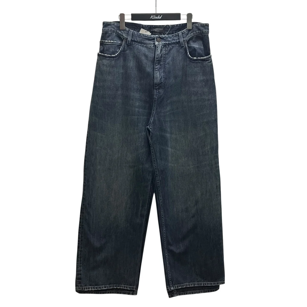 DOUBLE FRONT WIDE LEG JEANS クワトロレッグデニムパンツ