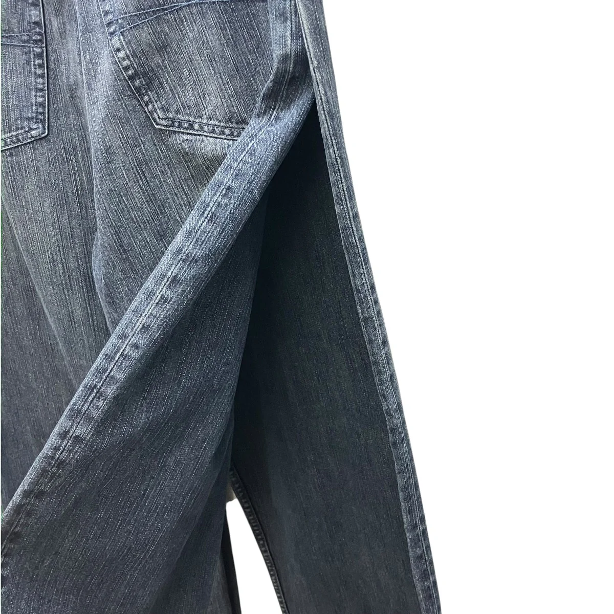 DOUBLE FRONT WIDE LEG JEANS クワトロレッグデニムパンツ - Image 5