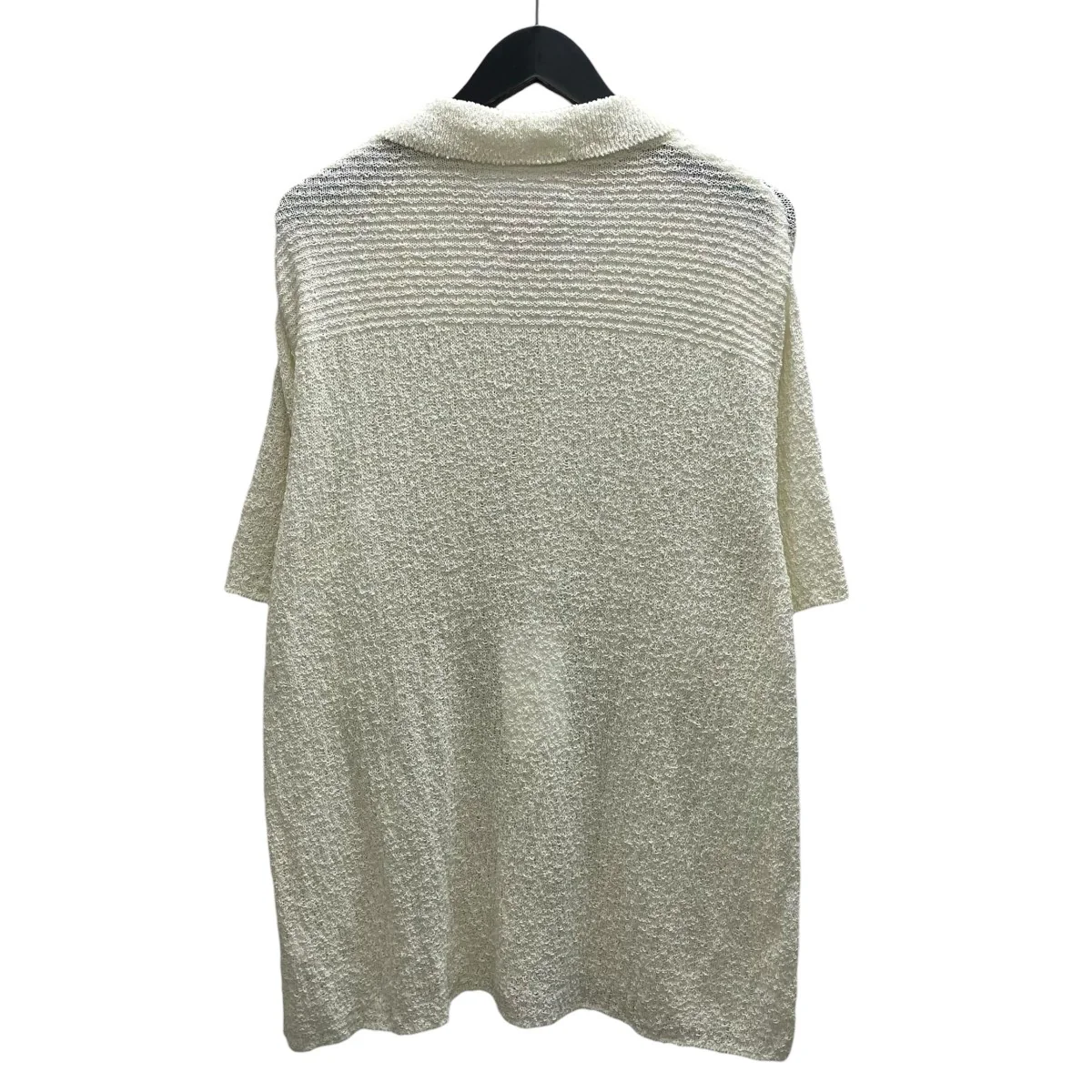COTTON SHEER KNIT OPEN COLLAR SHIRT 半袖シャツ - Image 2