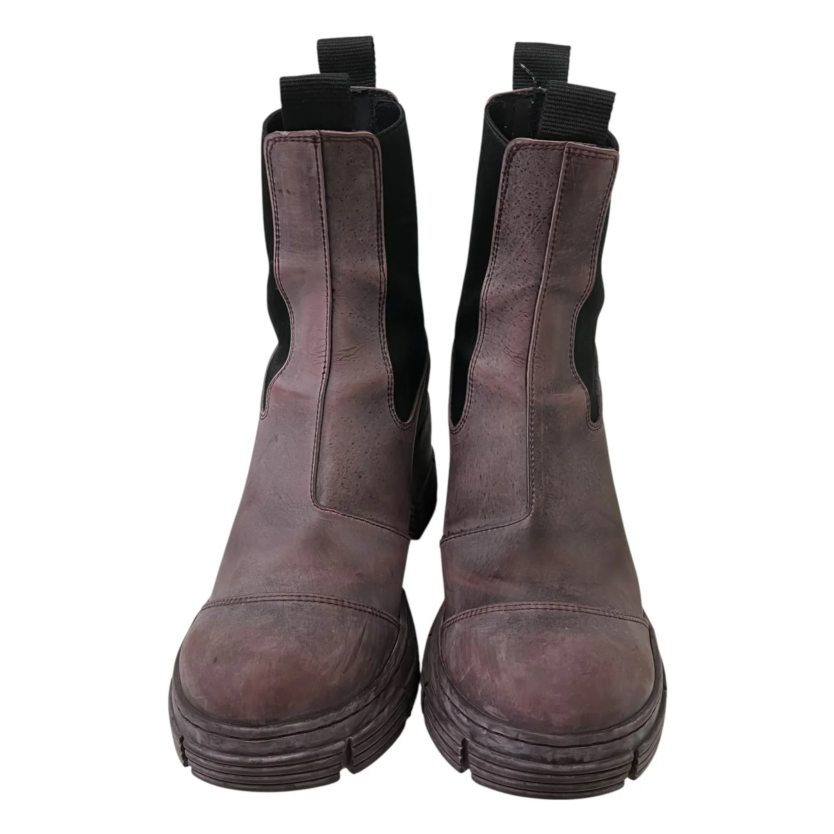 Recycled Rubber Heeled City Bootヒールアンクルブーツ - Image 2