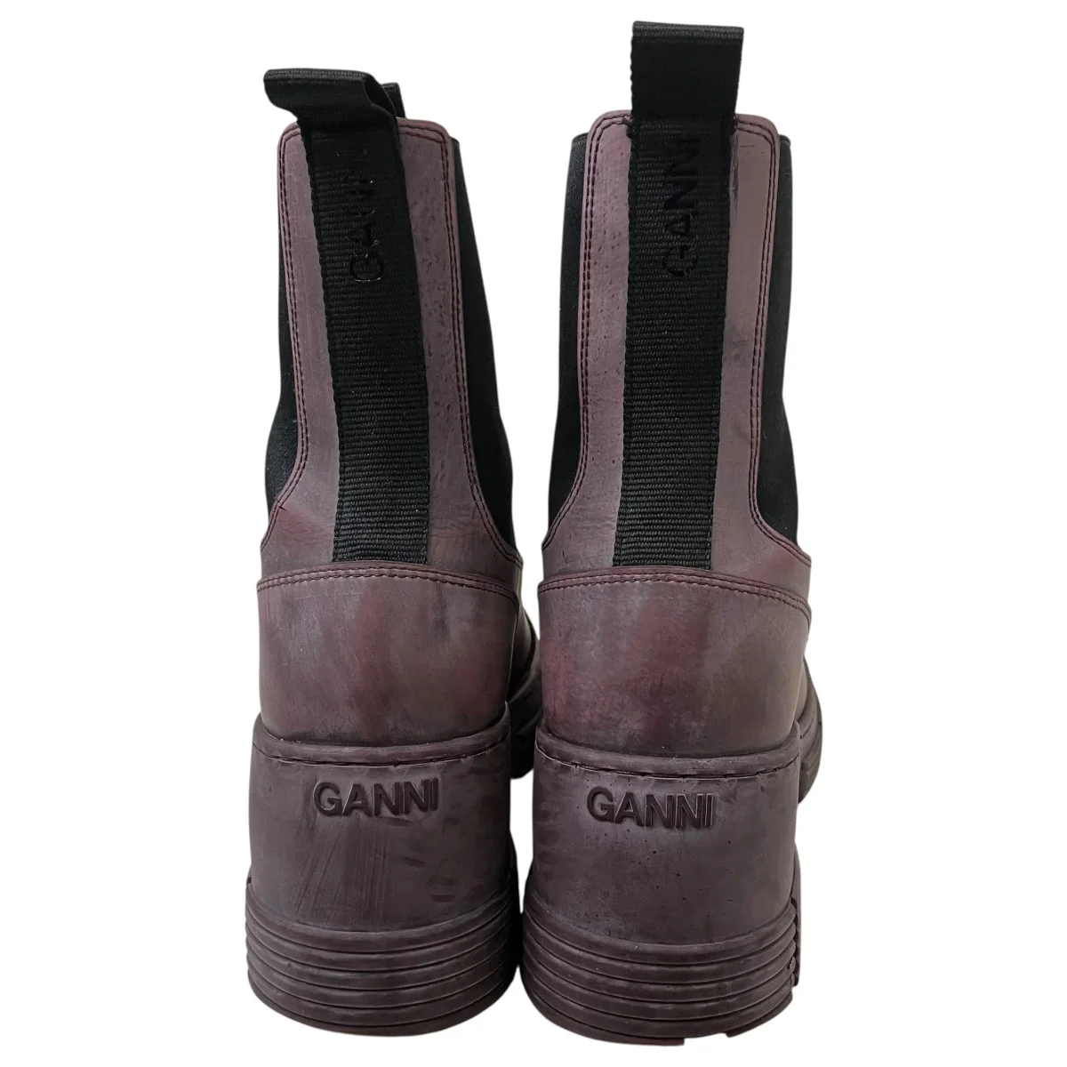 Recycled Rubber Heeled City Bootヒールアンクルブーツ - Image 4