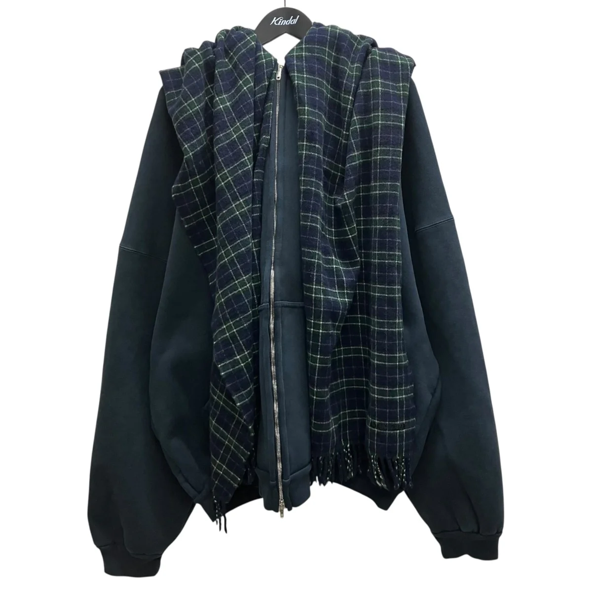 Scarf Zip-Up Hoodie マフラードッキングジップパーカー