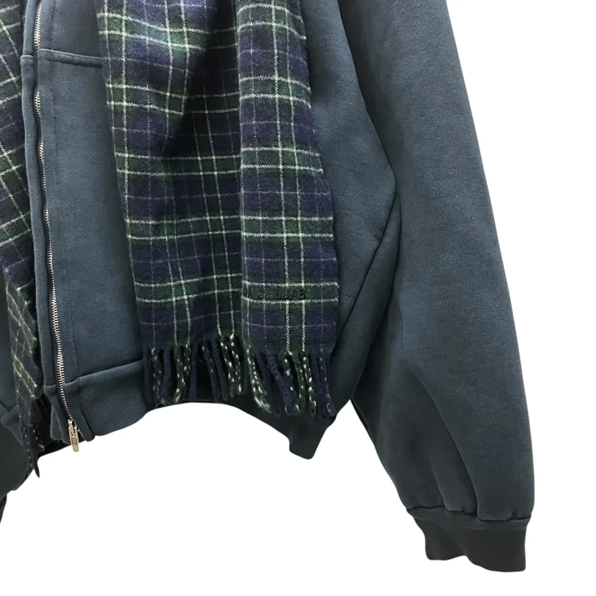Scarf Zip-Up Hoodie マフラードッキングジップパーカー - Image 5