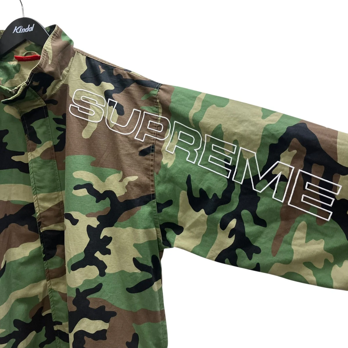 25FW Spellout Embroidered Ripstop Track Jacketカモフラージュジャケット - Image 3