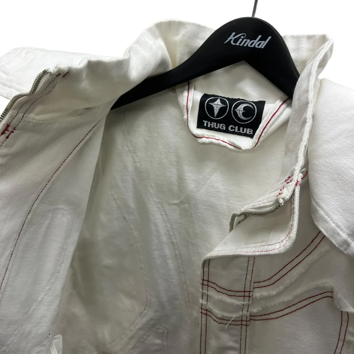 Cave Denim vestキャンバスフーデットベスト - Image 5