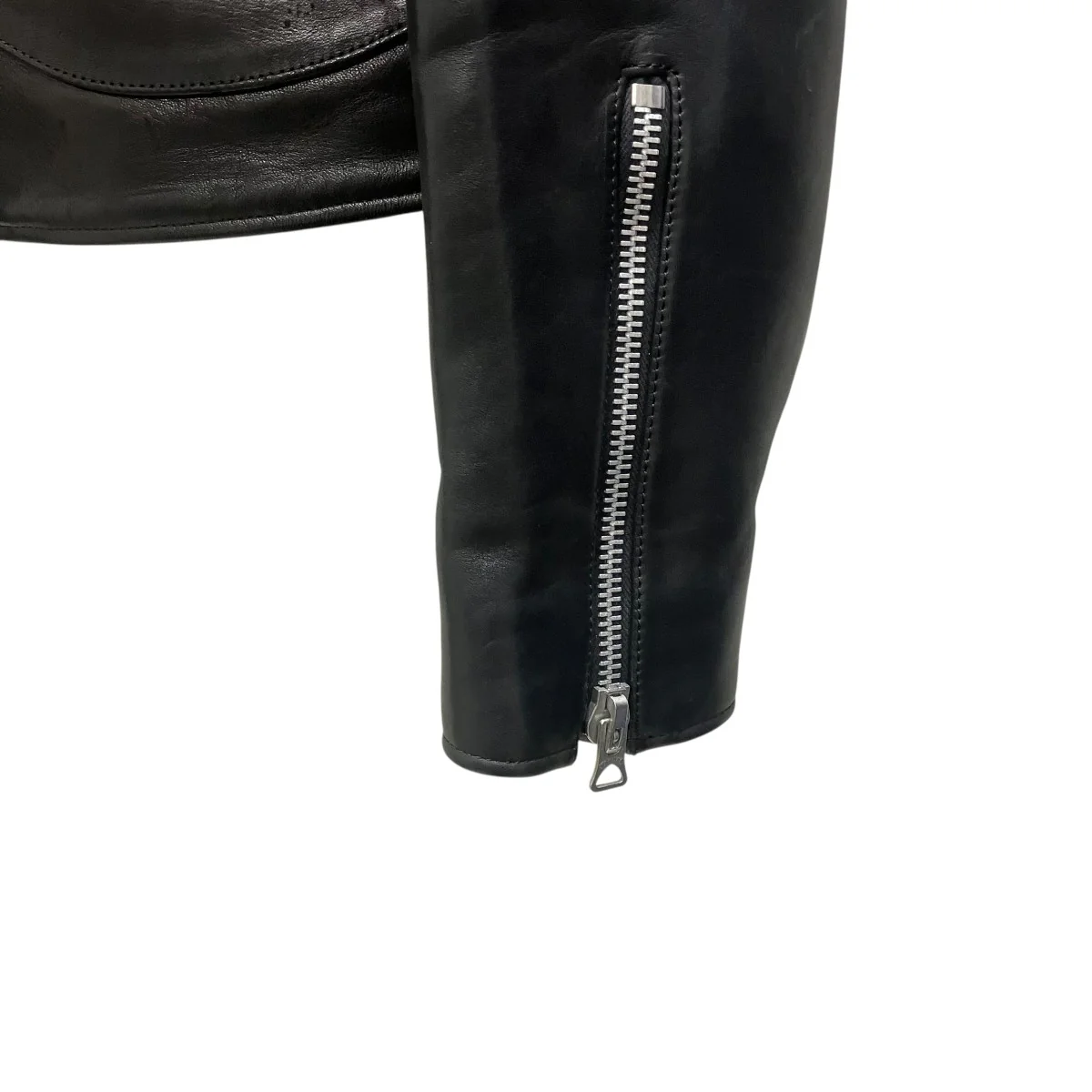 HIGH WAISTED LEATHER BIKER JACKETライダースジャケット - Image 6