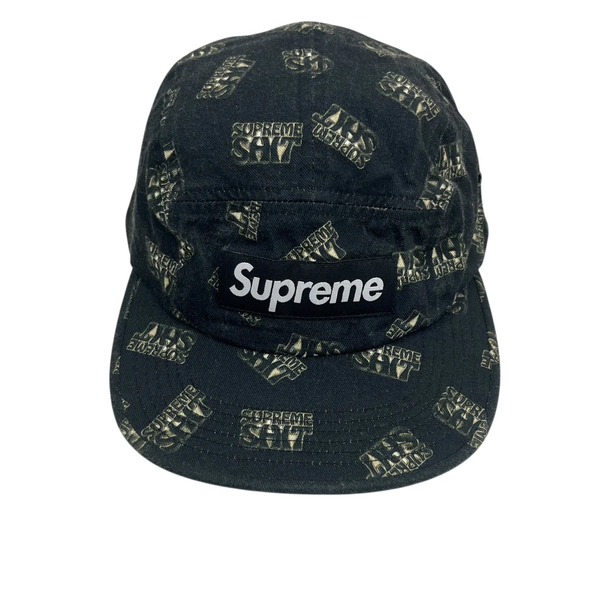 17SSSupreme Shit Camp Cap総柄キャップ