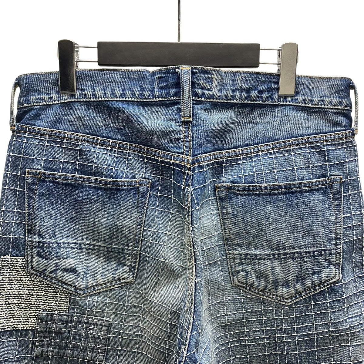 CLASSIC STRAIGHT DENIM再構築デニムパンツ - Image 4