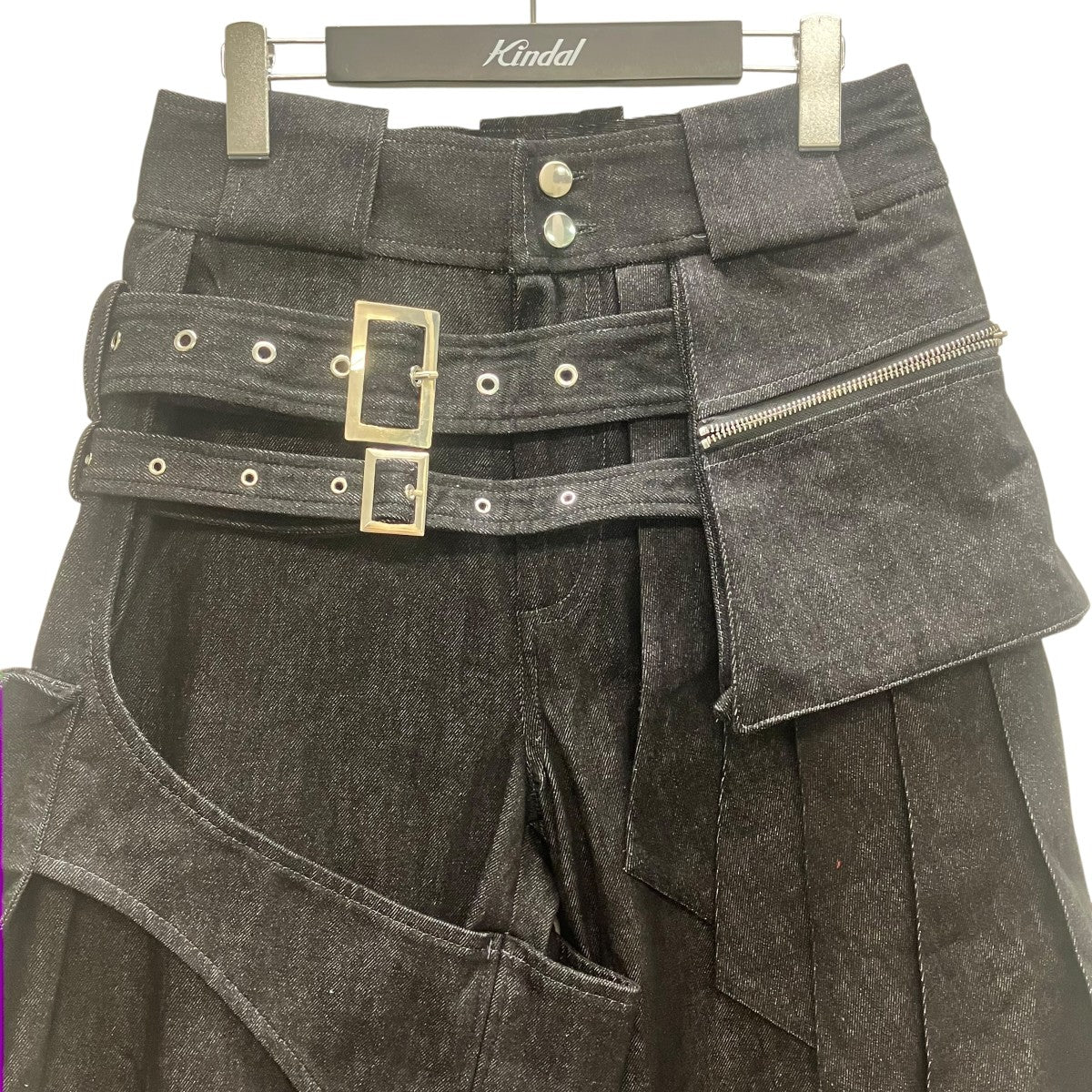 【ACX’GEAR LAYERED SKIRT PANTS】デザインデニムパンツ - Image 2