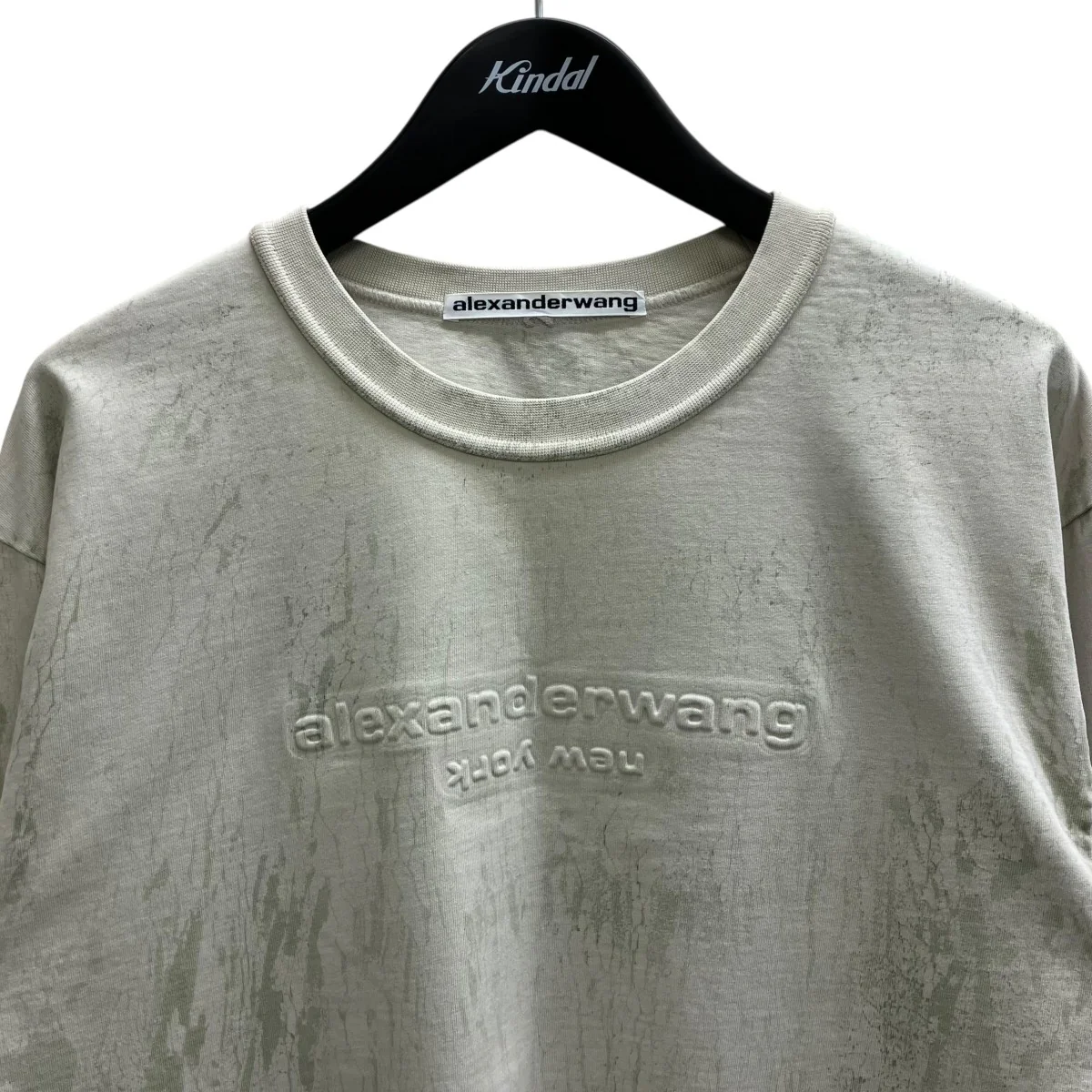 エンボス加工ロゴロングTシャツ - Image 2