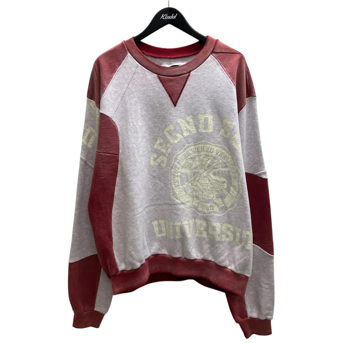 UNIVERSITY PATCHWORK CREWNECK HEATHERクルーネックスウェット