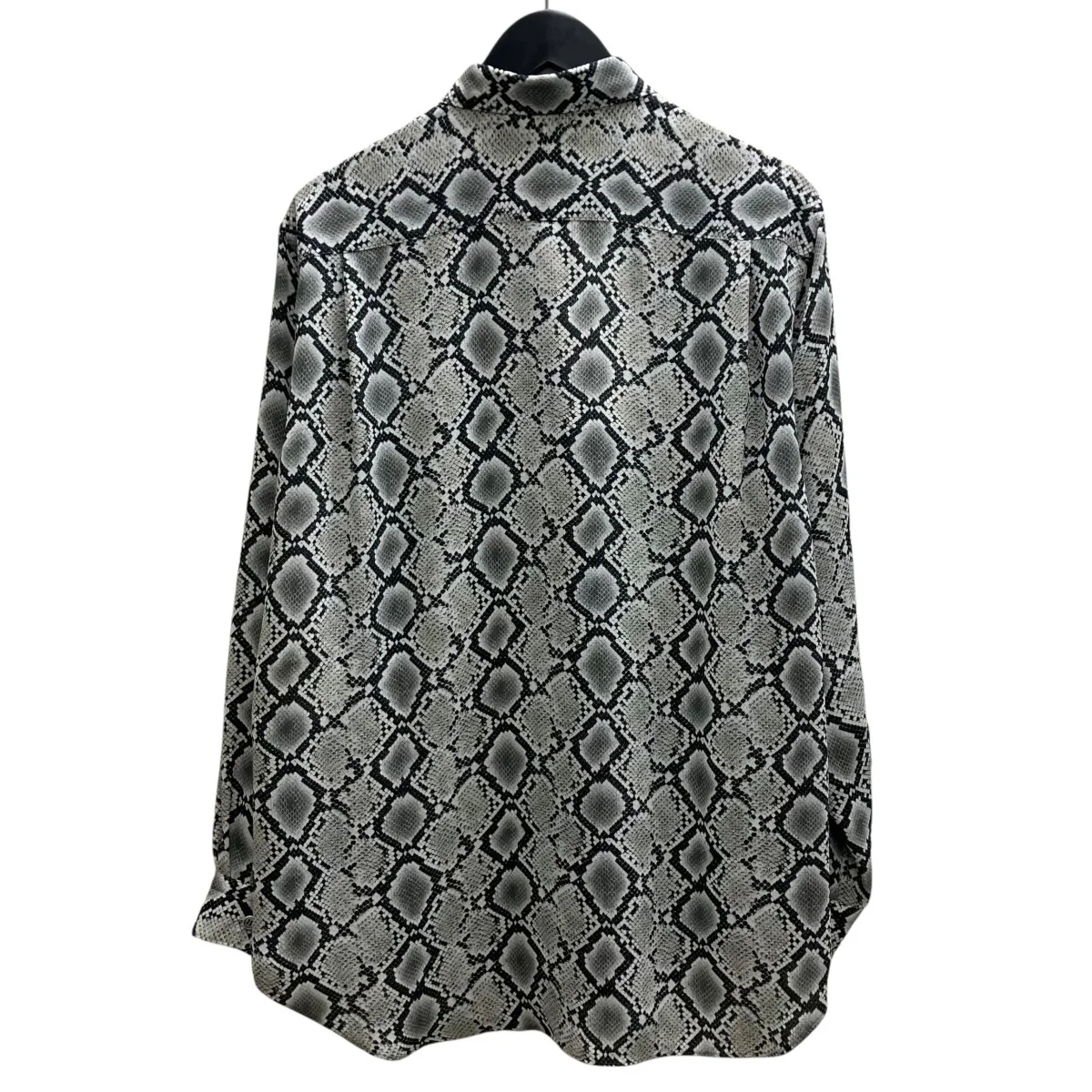 25AW プリントジョーゼットブラウスパイソン柄長袖シャツ - Image 2