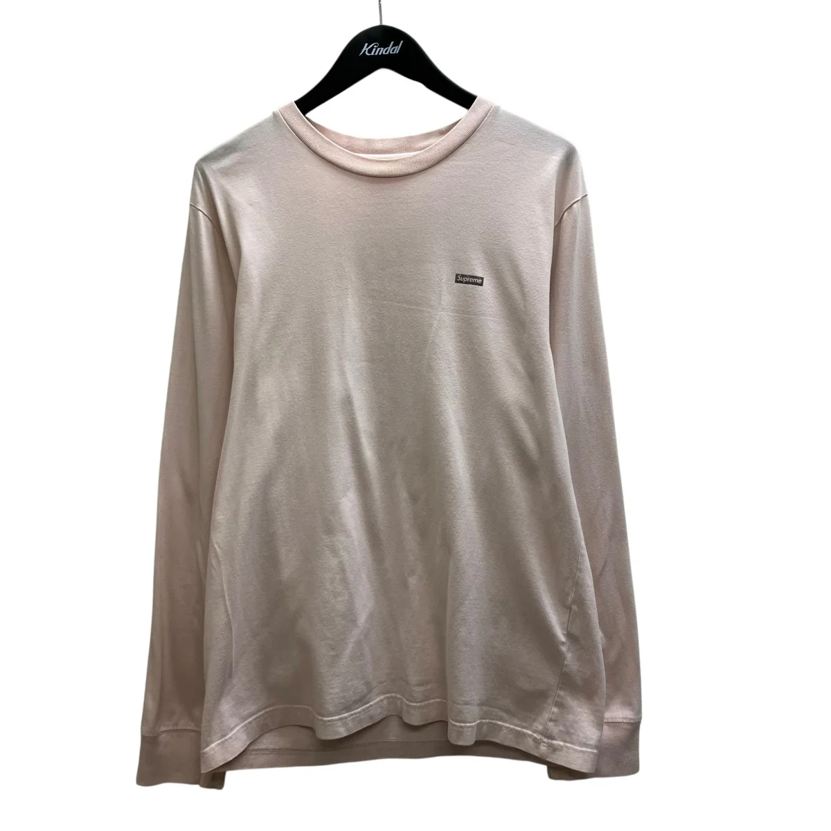 Metallic Box Logo L S TeeロングスリーブTシャツ
