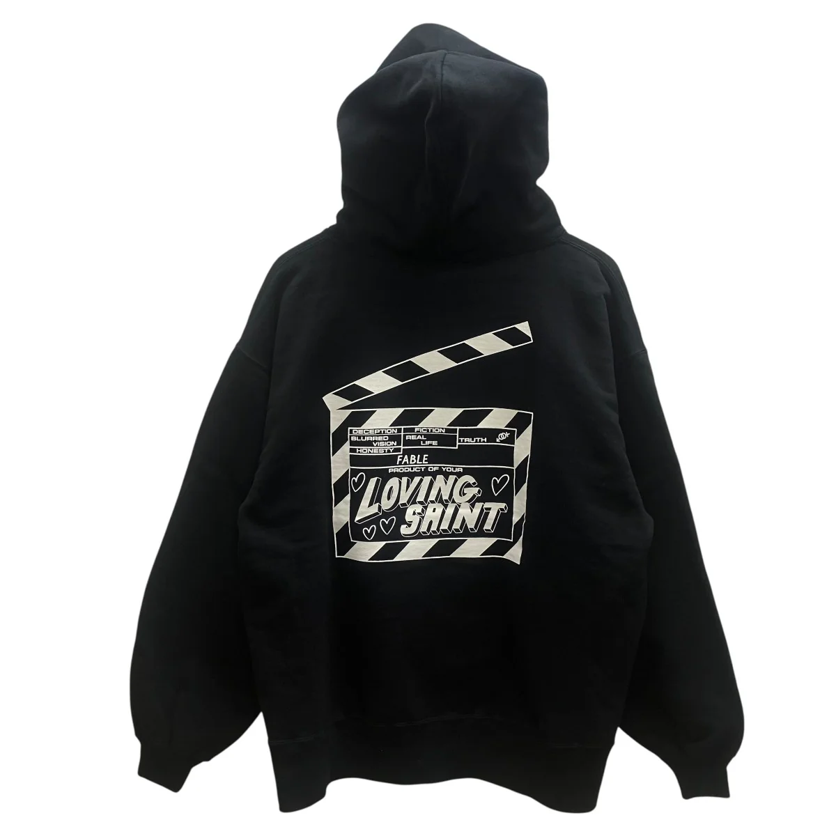 HOODIE I LOVE SAINT BLACK プルオーバーパーカー26SS - Image 3
