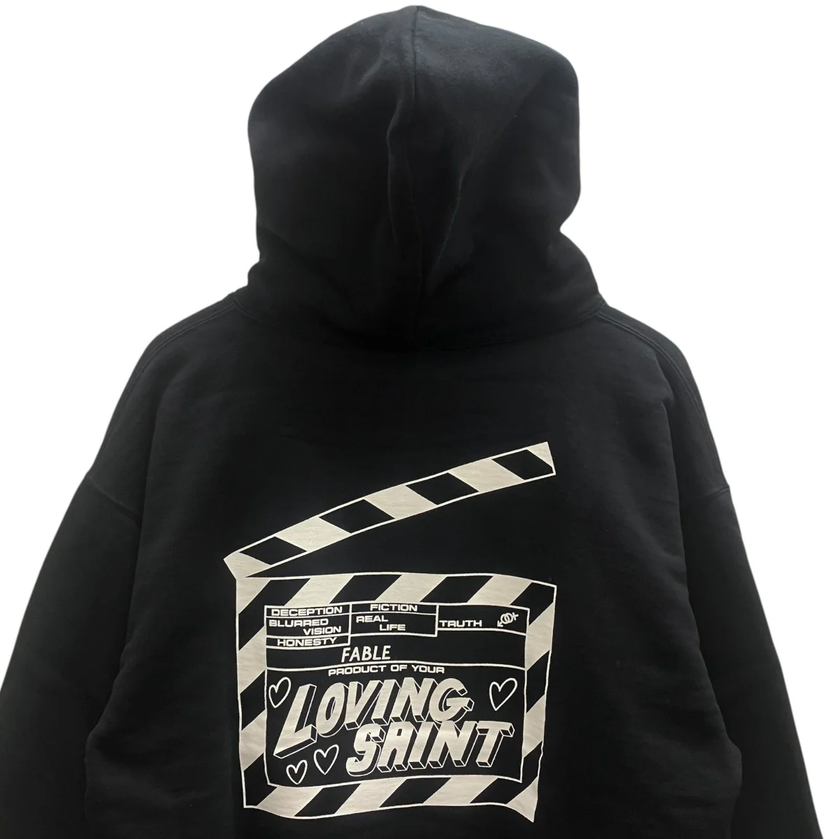 HOODIE I LOVE SAINT BLACK プルオーバーパーカー26SS - Image 4