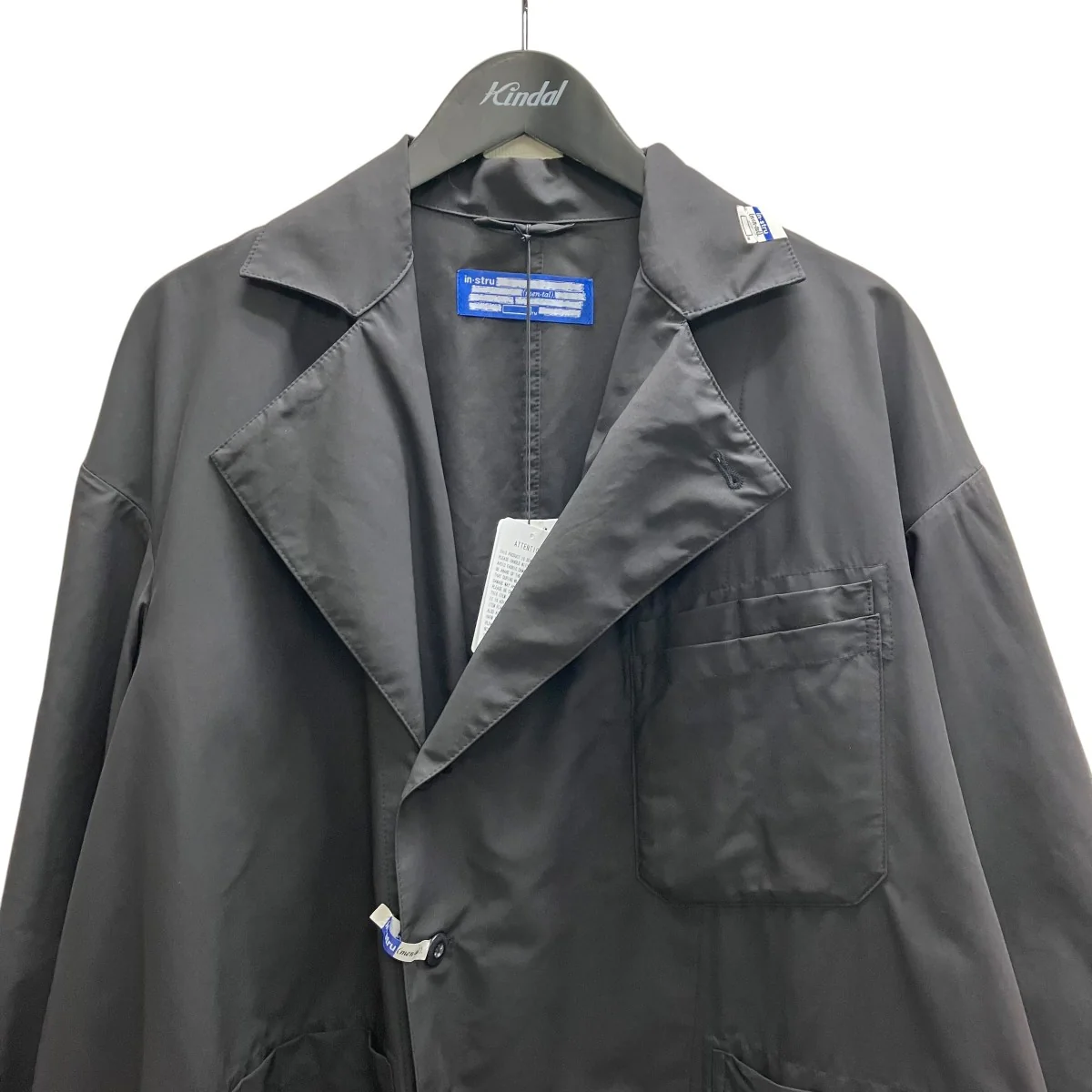 W R Back Twill Doctor Coat BLACK トレンチコート - Image 3