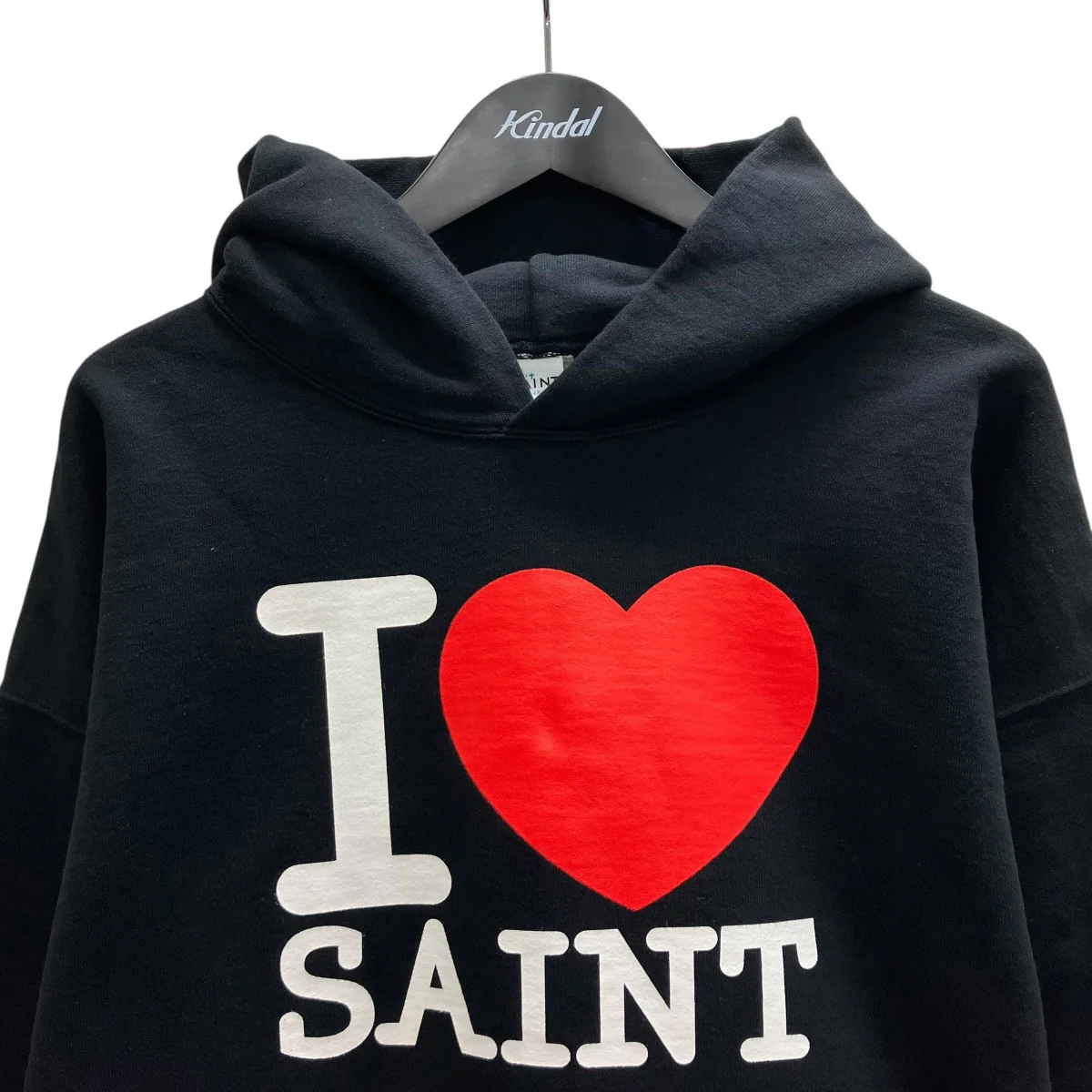 26SS HOODIE I LOVE SAINT BLACK プルオーバーパーカー - Image 2