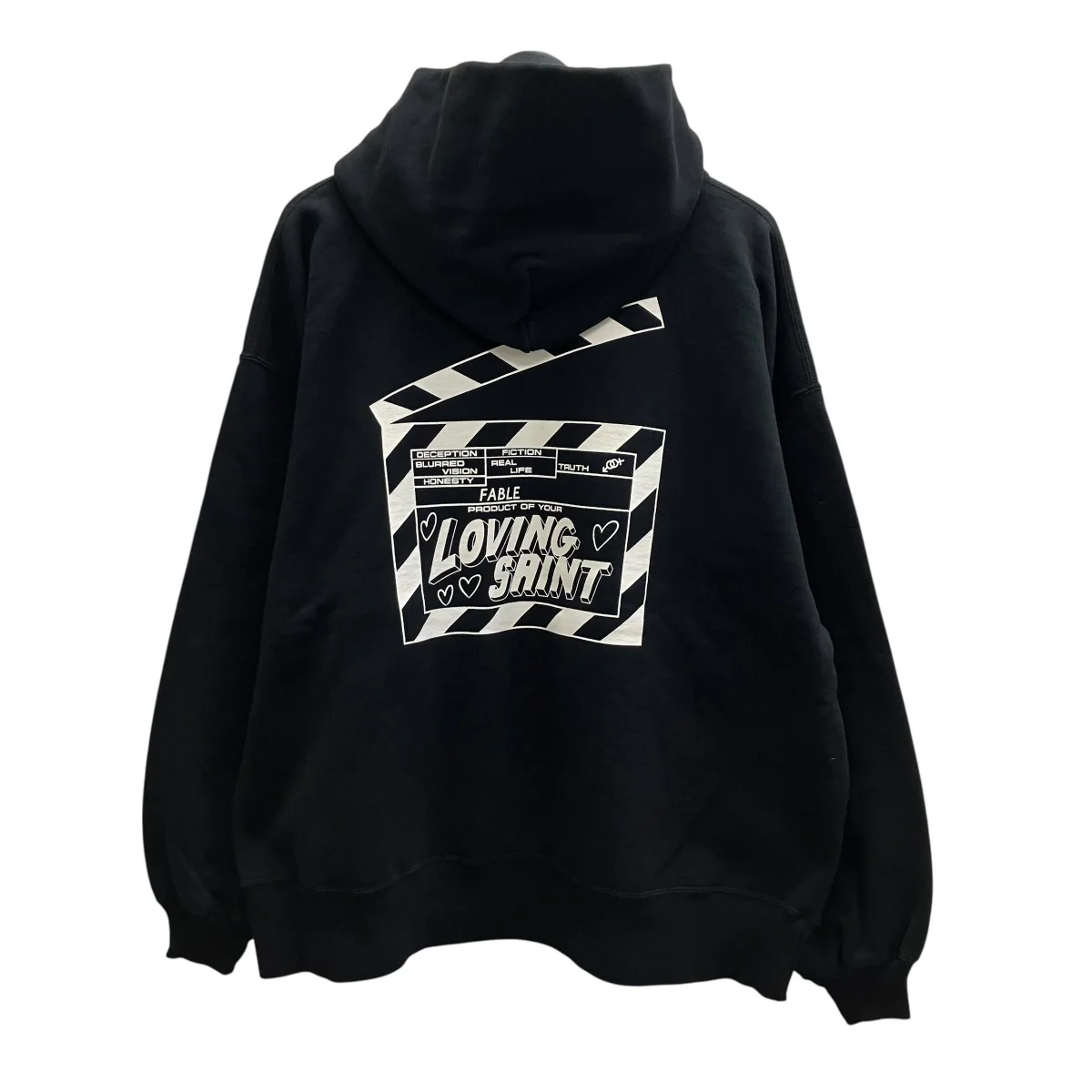 26SS HOODIE I LOVE SAINT BLACK プルオーバーパーカー - Image 3
