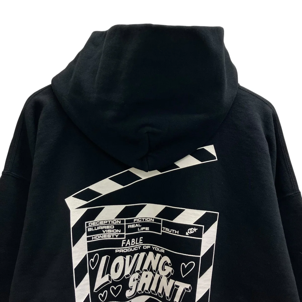 26SS HOODIE I LOVE SAINT BLACK プルオーバーパーカー - Image 4