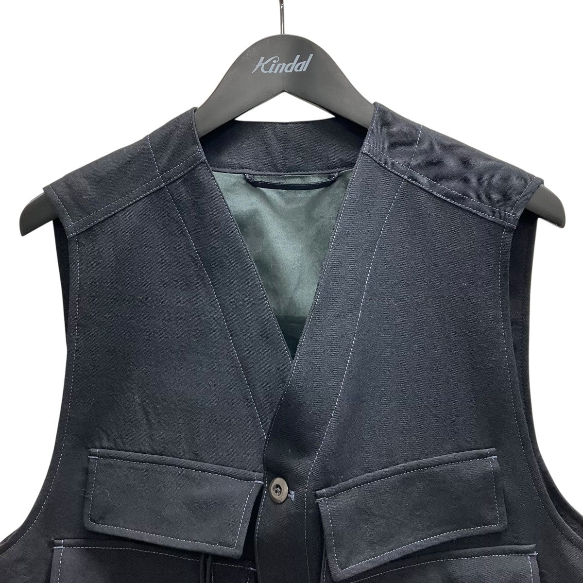25AW UTILITY GILET ソフトウールツイルベスト - Image 3