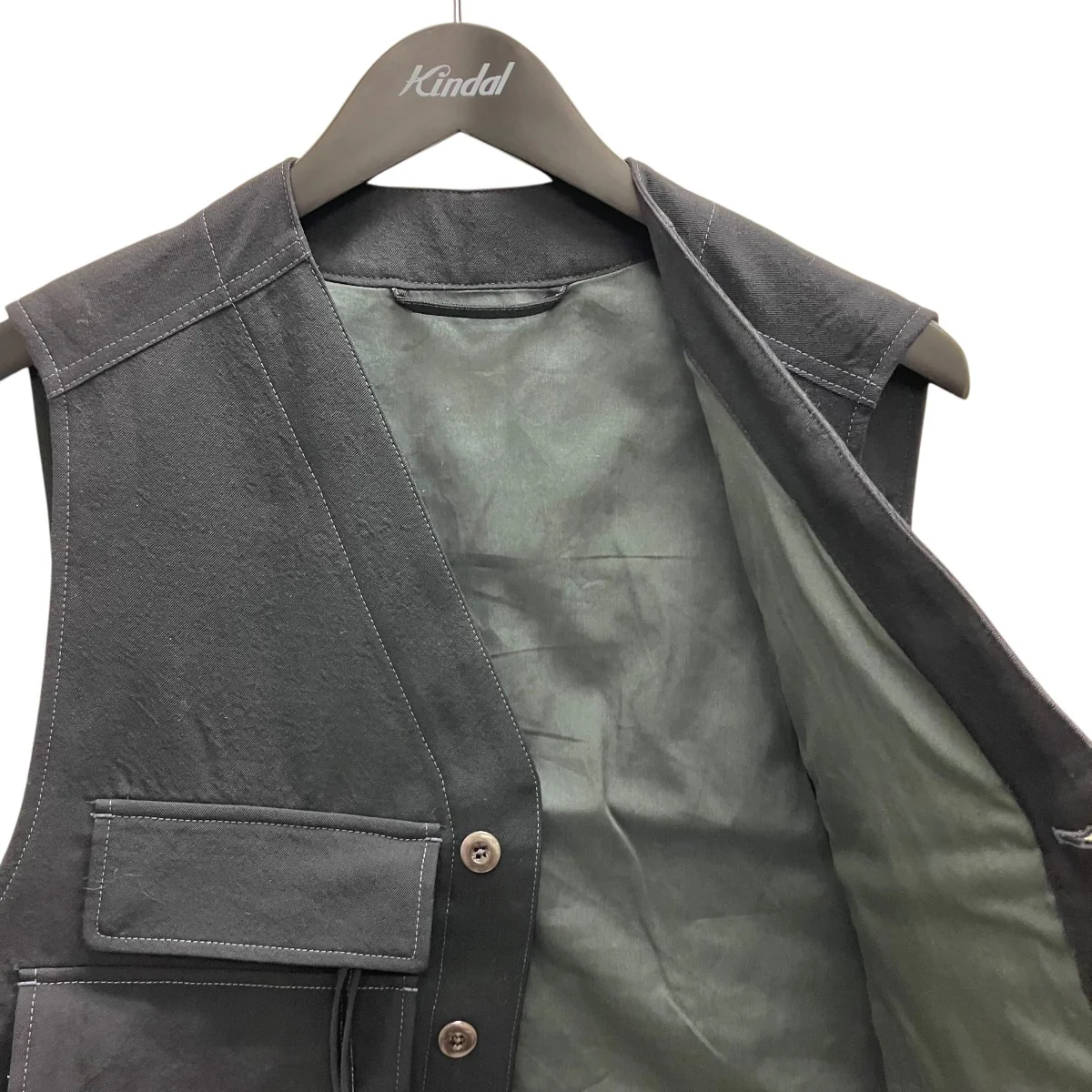 25AW UTILITY GILET ソフトウールツイルベスト - Image 5