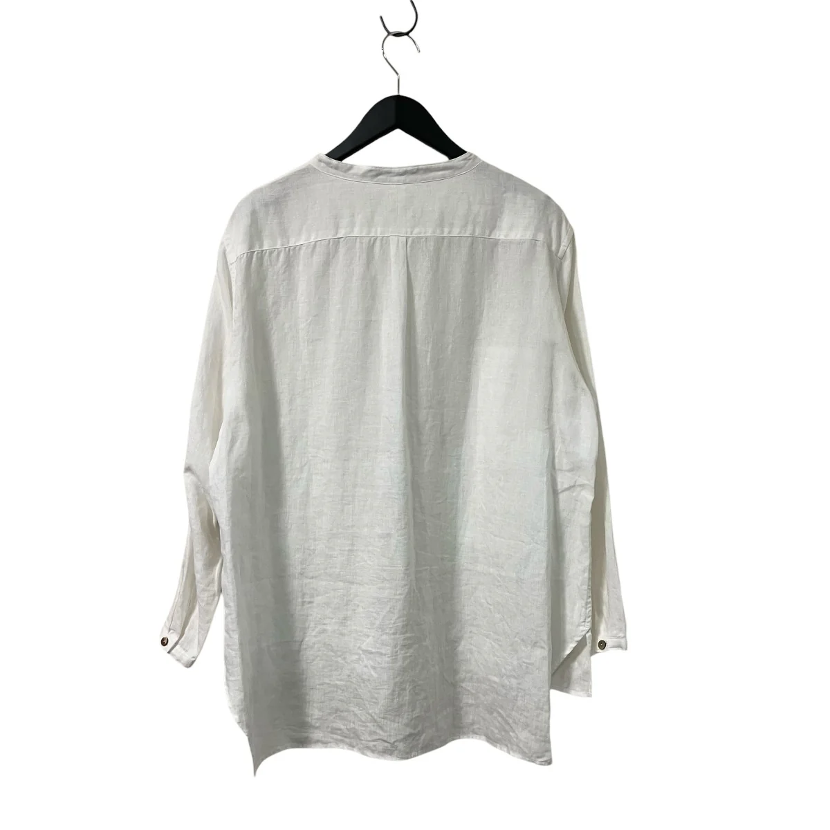 LINEN HENLEY SHIRTSリネンハーフシャツAS23 B1 - Image 2