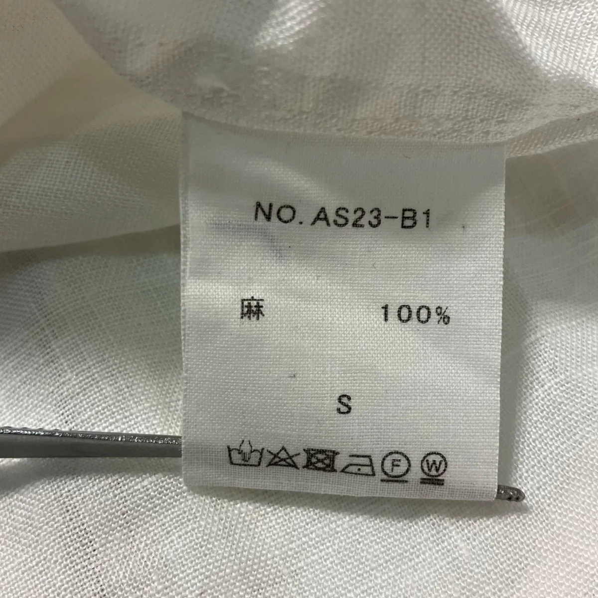 LINEN HENLEY SHIRTSリネンハーフシャツAS23 B1 - Image 7