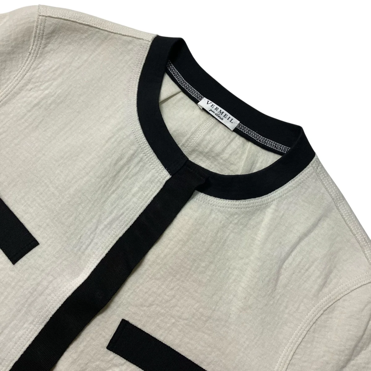 23SSmapel バイカラージャケットノーカラージャケット23010938804110 - Image 3