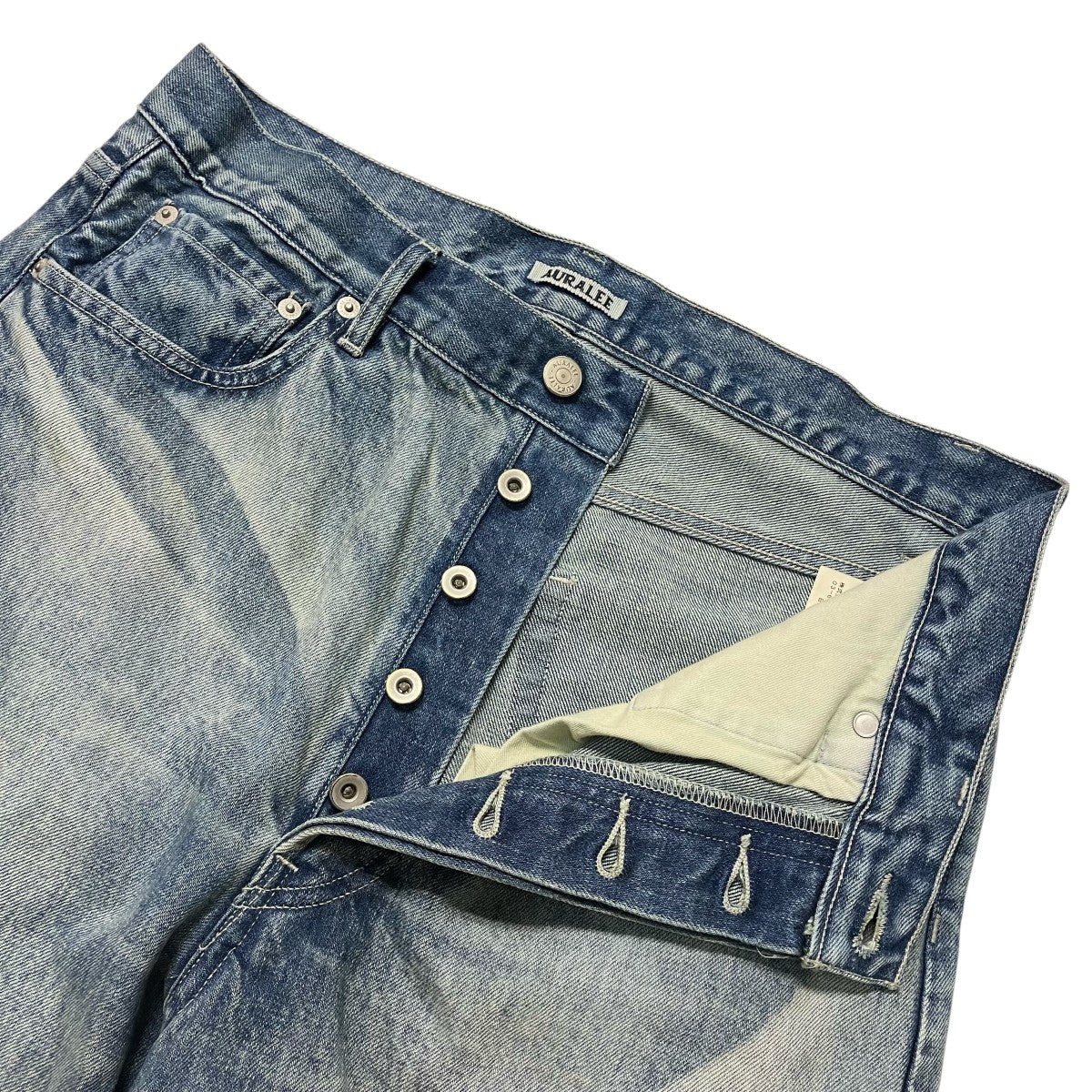 25AWSELVEDGE FADED HEAVY DENIM WIDE PANTSデニムパンツA25AP03DH - Image 3