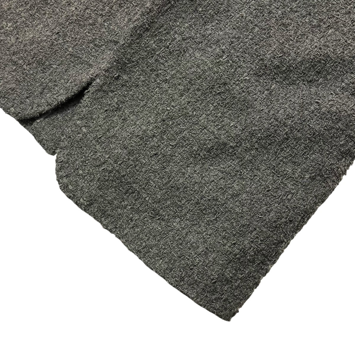 DRAPING NO COLLAR N JACKETツイードジャケット - Image 5