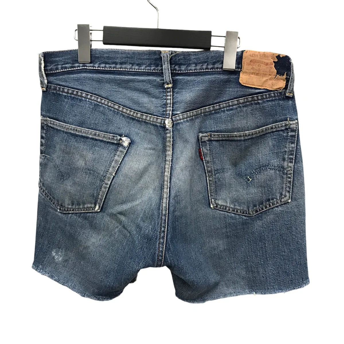 BIGE J刻印 紙パッチ ボタン裏J刻印 デニムショートパンツ - Image 2