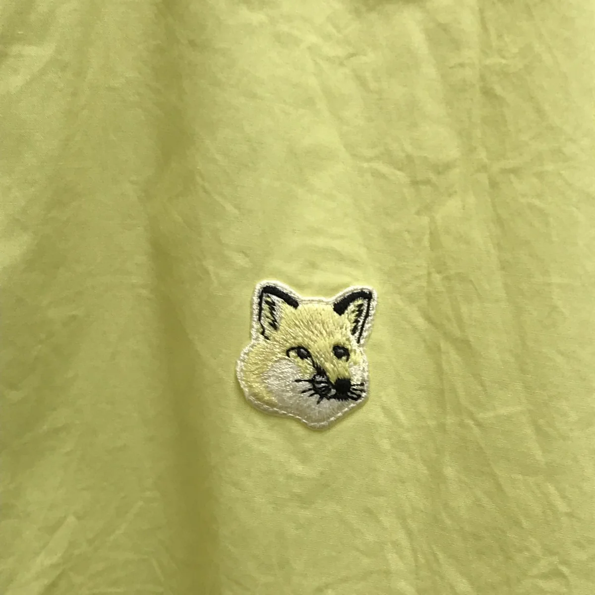 フォックスワッペン ボタンダウンシャツKM00412WC0029 - Image 6
