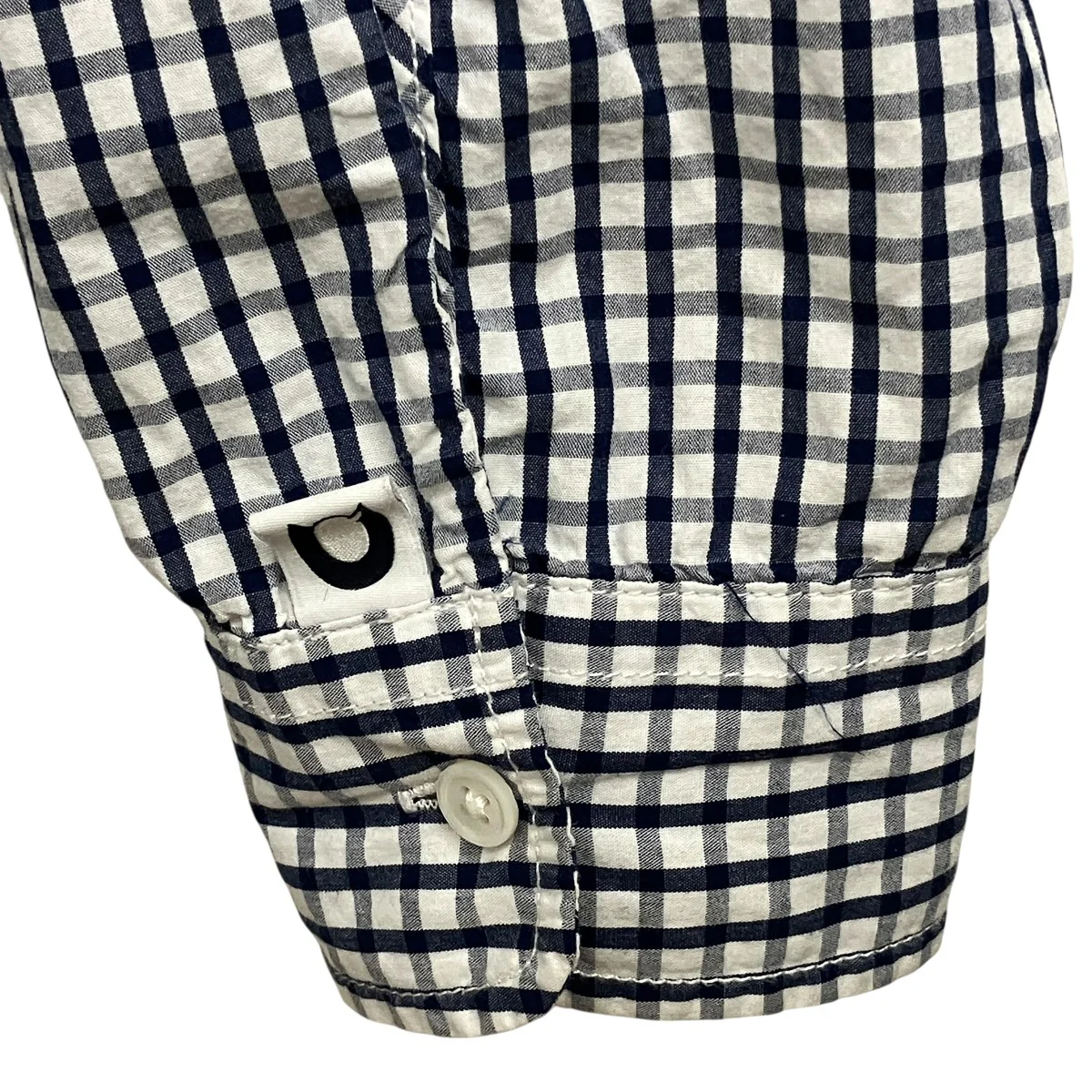 Magazine Pocket Broad Shirtギンガムチェックロングスリーブシャツ231-1036 - Image 7