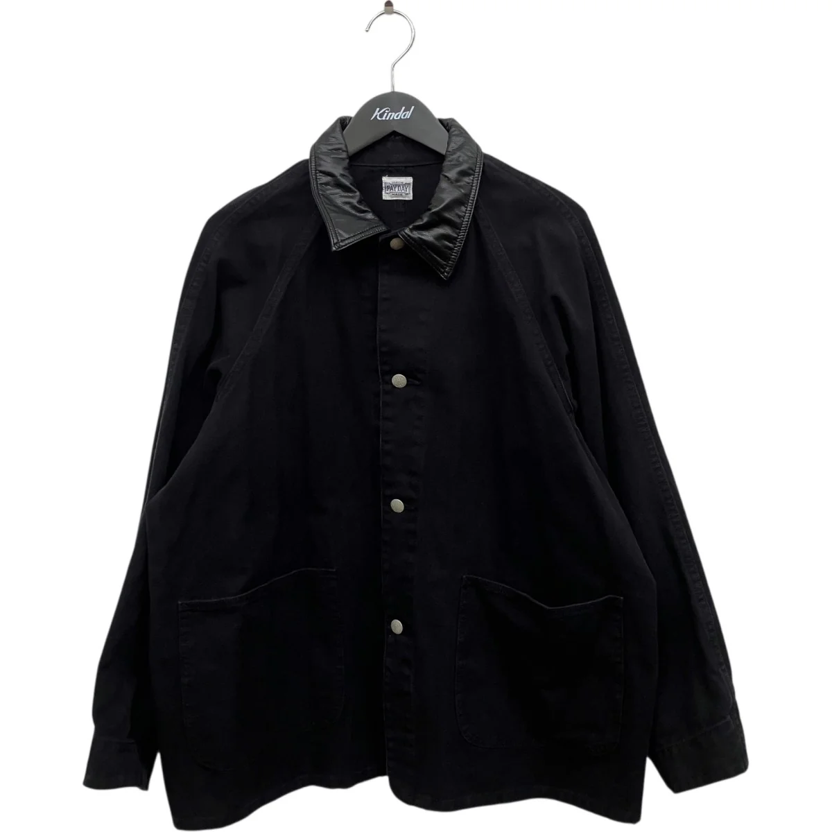 襟レザーカバーオールデニムジャケットPD18-CA-FW4