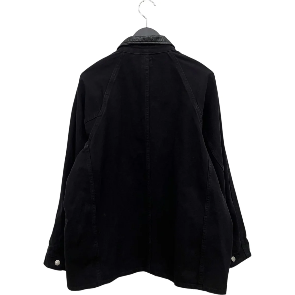 襟レザーカバーオールデニムジャケットPD18-CA-FW4 - Image 2