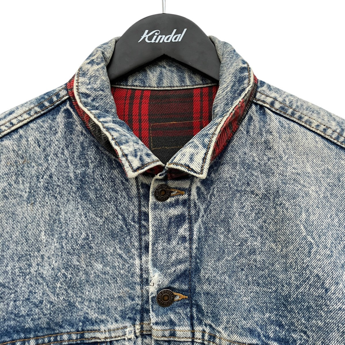 Chemical Wash Flannel Lined Denim Jacketデニムジャケット70147-9319 - Image 3